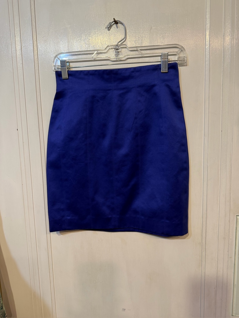 Escada Cobalt Blue Tailored Pencil Skirt